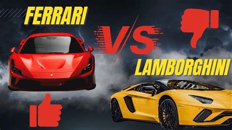 Ferrari Vs Lamborghini The Legendary Supercar Rivalry Unveiled Youtube