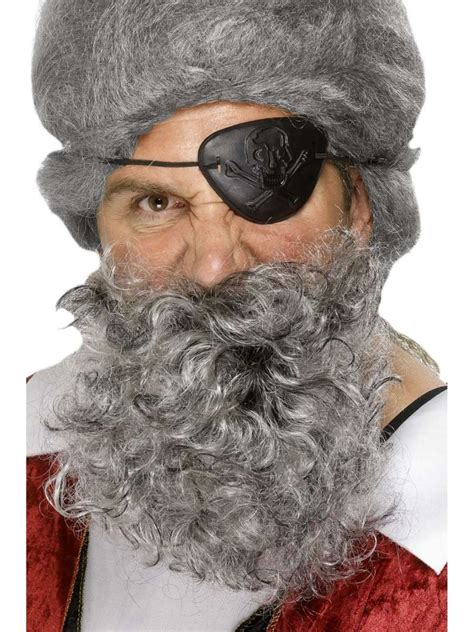 Deluxe Grey Pirate Beard Costume Creations By Robin
