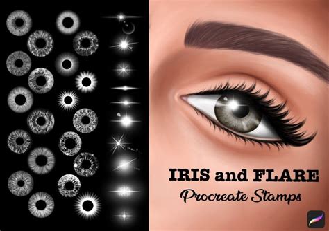 Iris Brushes Procreate Eyes Brushes Procreate Brushes Etsy