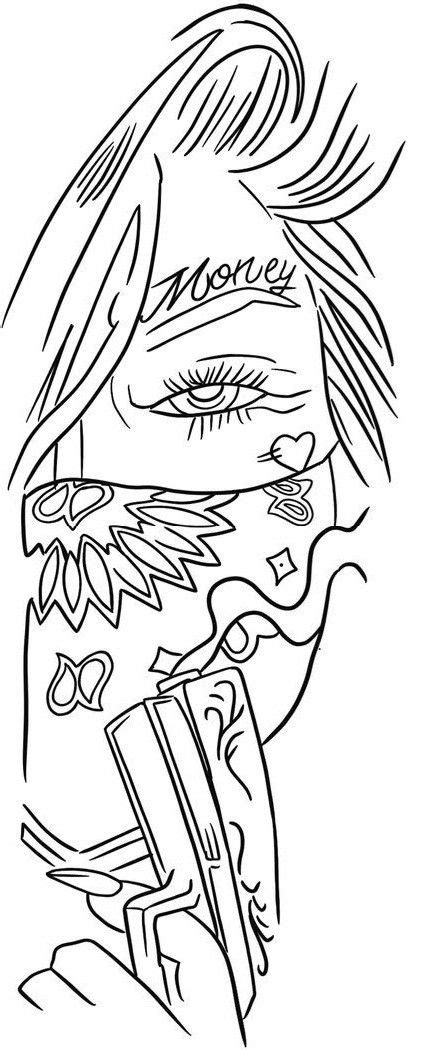 Tattoo Outline Drawing Tattoo Style Drawings Outline Drawings Tattoo Sketches Gangster