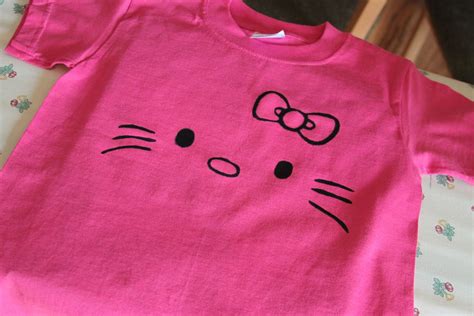 Karas Creative Place Hello Kitty T Shirt Freezer Paper Stencil