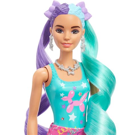 Barbie Color Reveal Glitter Purple Hair Swaps Doll