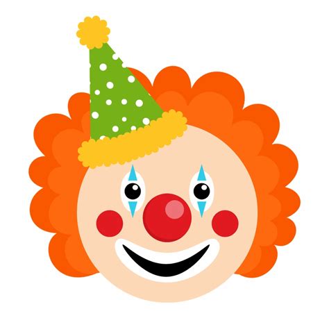 Circus Clown Clip Art Cute Clown Face Clipart Transparent Png