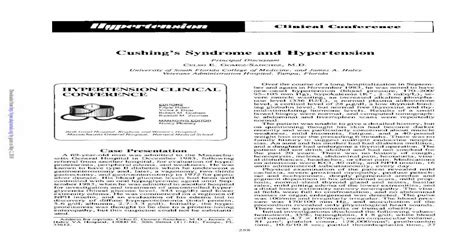 Cushings Syndrome And Hypertension Content