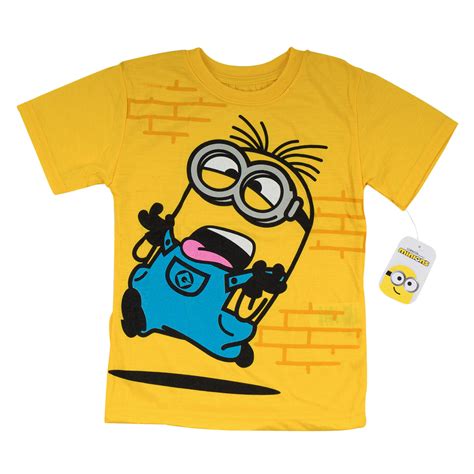 Wholesale Minions Boys T Shirt Assorted Sizes 3asst Dsgn Yellow