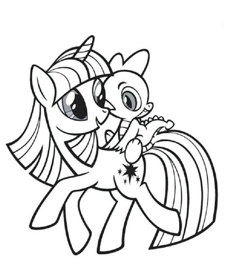 Spongebob coloring pages christmas printable great color sheets. My Little Pony Coloring Pages Twilight Sparkle And Spike ...