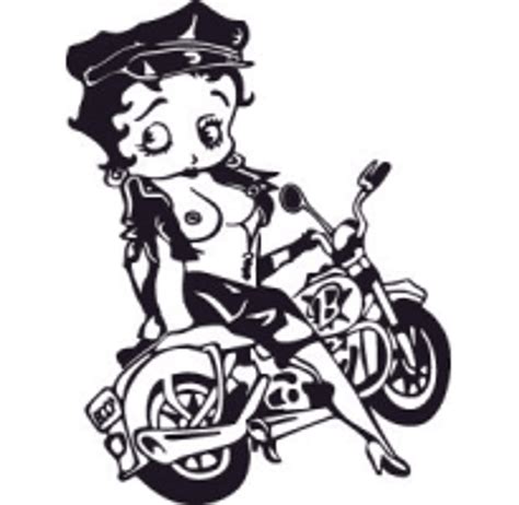 Betty Boop Motorcycle Topless Graphix Mafia