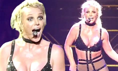 Oops Britney Spears Suffers Nip Slip After Wardrobe Malfunction During Maryland Concert