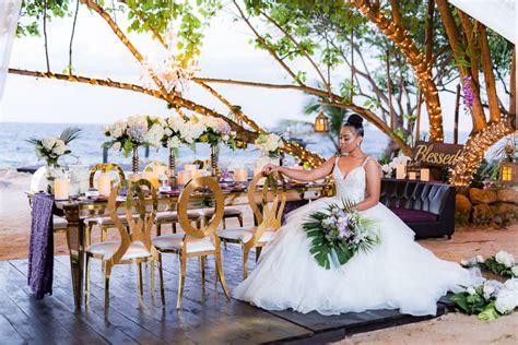 One Love Luxury Cliffside Wedding In Jamaica Black Nuptials Jamaica