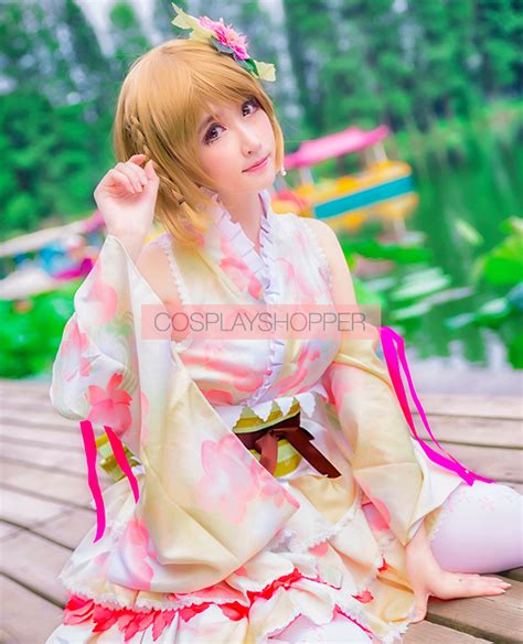 love live hanayo koizumi september ver kimono cosplay costume for sale