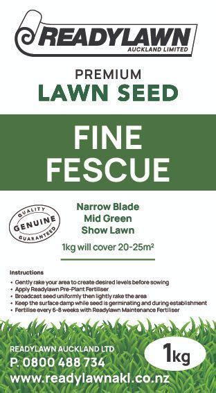 Fine Fescue Premium Lawn Seed Buy Online Readylawn Auckland