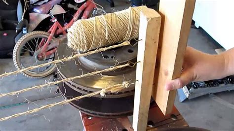 How To Make A Simple Rope Making Machine YouTube