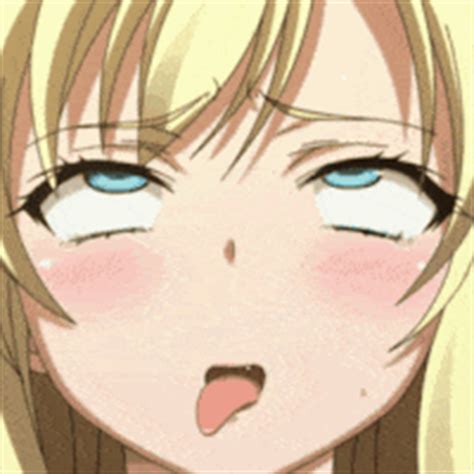 Ahegao Animated Animated Blonde Hair Blush Bouncing Breasts Breasts