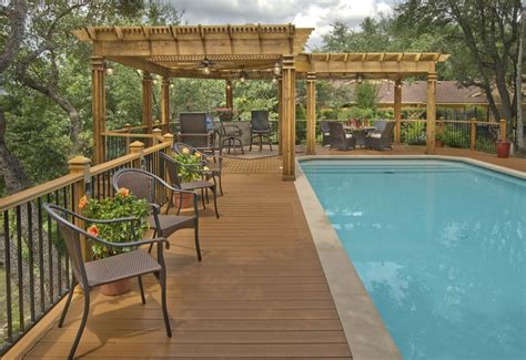 L Shaped Pergola Around Pool Archadeck Outdoor Living In 2020