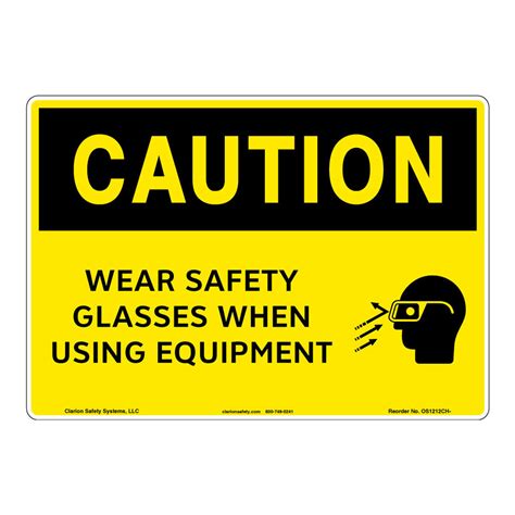 safety sign wear your safety glasses foresight is better than no sight ubicaciondepersonas