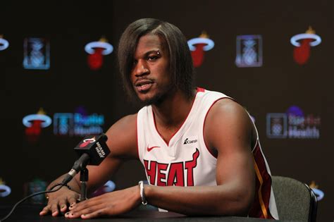 Jimmy Butler Wows With New Emo Inspired Hairstyle At Miami Heats Media