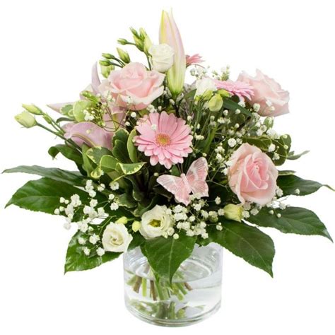 Pink Vase Arrangement Buy Online Or Call 01438 312 100