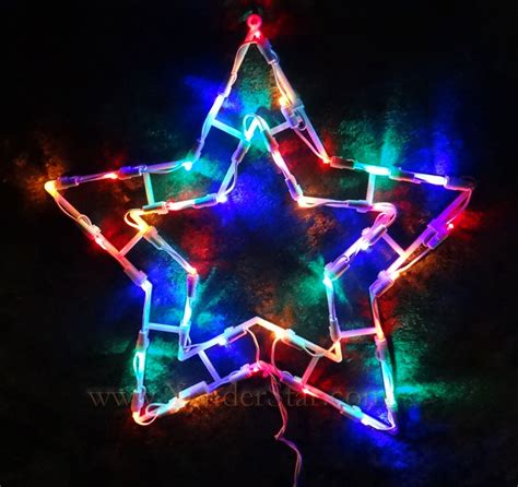 15 Outdoor Lighted Star Multi Colored Led Lights Yonder Star