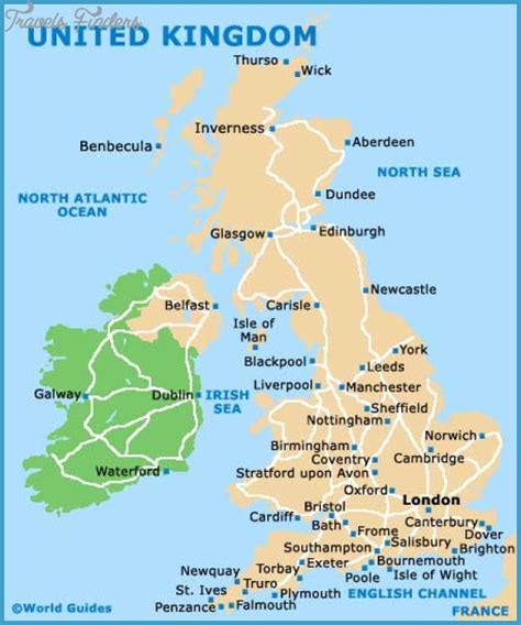 United Kingdom Map Tourist Attractions Travelsfinderscom