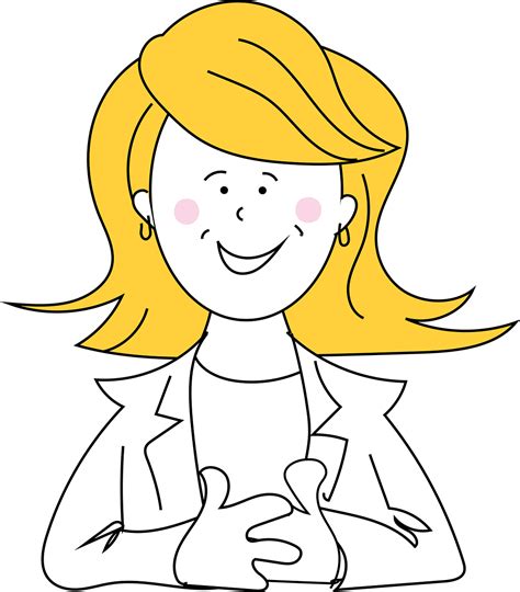 Happy Lady Professional Free Vector Graphic On Pixabay
