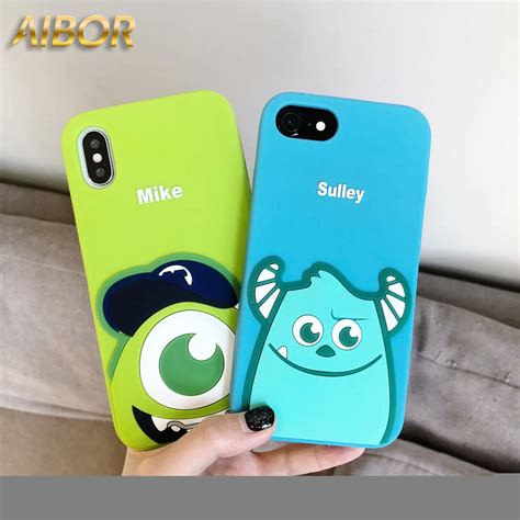 3d cute cartoon silicone phone case iphone x xs max xr 6 8 aliexpress