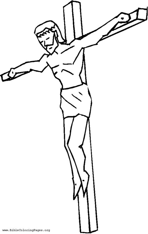 Free Jesus On Cross Coloring Page Download Free Jesus On Cross