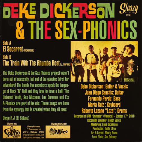 Deke Dickerson The Sex Phonics El Socarrat Vinyl Discrepancy Records