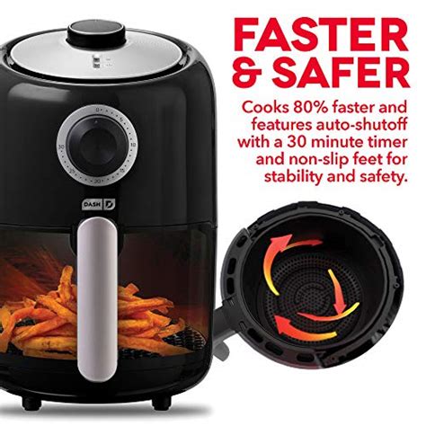 Dash Compact Air Fryer Oven Cooker With Temperature Control Non Stick