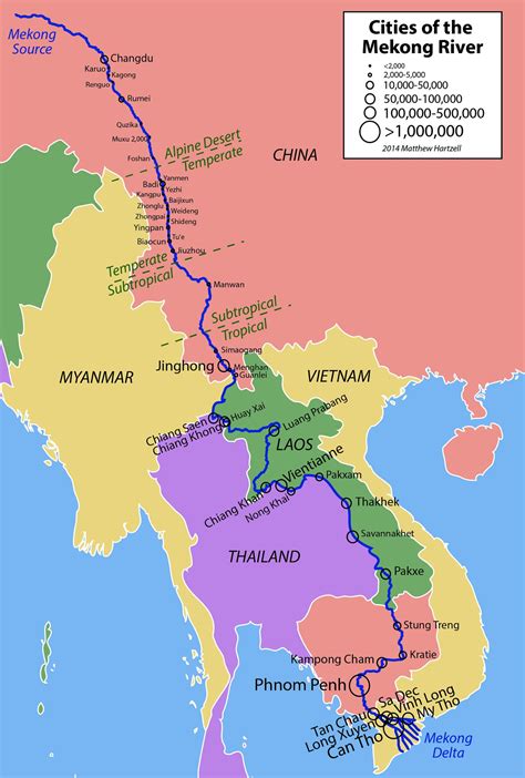 Mekong Map World Geography Map Asia Map