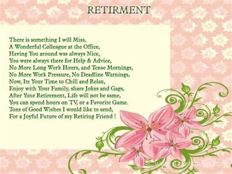 Retirement Poems 6 Retirement Poems Retirement Card Retirement Card