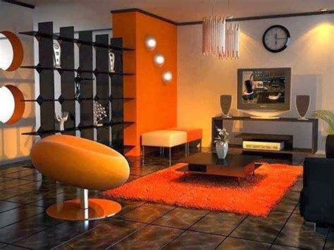 Sala Color Naranja Living Room Decor Orange Orange Home Decor Brown