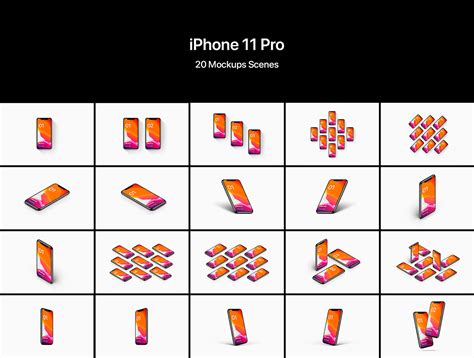 Iphone 11 Pro 20 Mockups Scenes On Behance