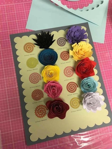Pin By Jamie Robertson On Cardstock Projects Paper Flower Patterns
