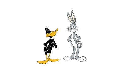 Online Crop Hd Wallpaper Funny Bugs Bunny Looney Tunes Daffy Duck