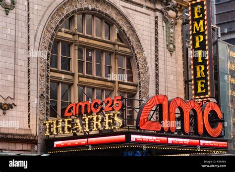 Amc Empire 25 Movie Theater In Times Square Nyc Usa Stock Photo Alamy