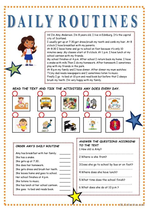 Simple Present Tense Formula Exercises Worksheet Daily Routine Sexiz Pix