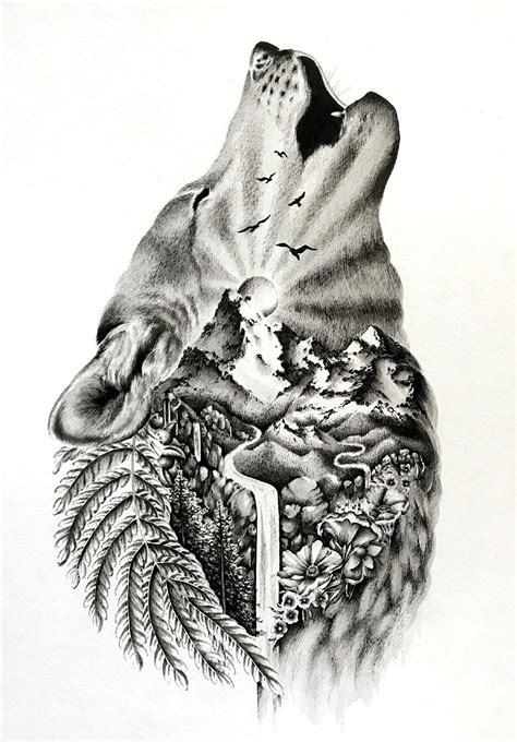 Cool Sleeve Tattoo Wolf Tattoo Sleeve Wild Tattoo Animal Tattoos
