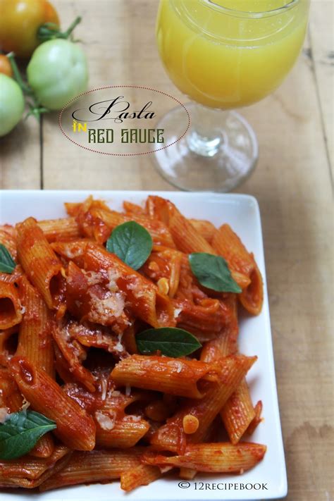 Penne Pasata In Red Sauce Recipe Book