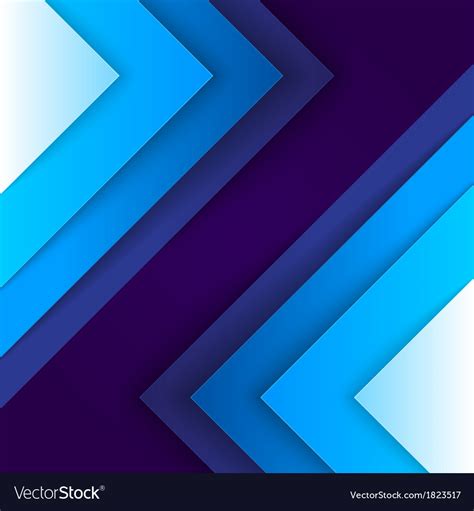 Abstract Blue Triangle Shapes Background Vector Image