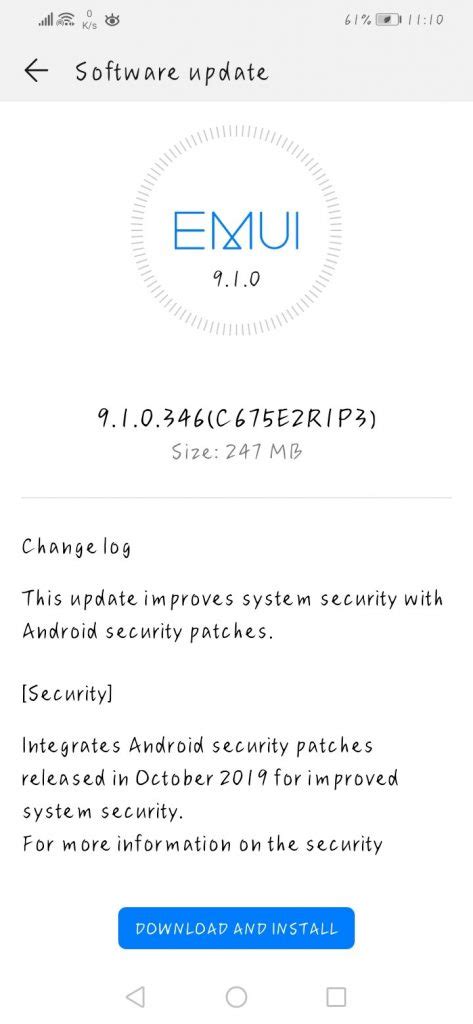 Huawei Nova And Nova I Receiving October Security Patch Emui Status Still Unknown