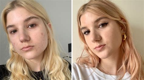 People With And Without Makeup