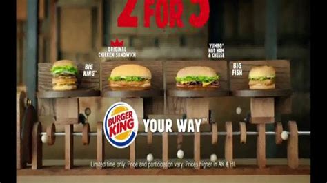burger king tv spot 2 for 5 mix and match ispot tv