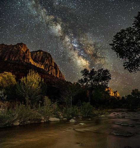 Night Image By Linda Kern On Landscape Photograghy Zion Look At The Sky