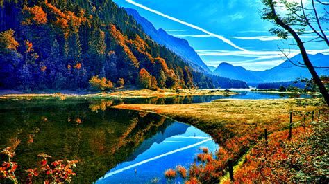 Autumn Forest In The Mountains Wallpaper Nature Desktop Wallpaper