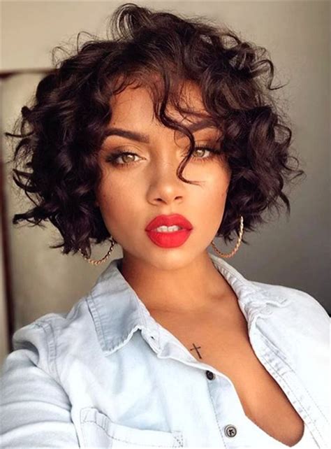 short curly bob hairstyles for black women