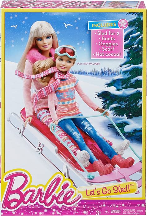 Barbie Lets Go Sled Fashion And Accessory Set Mattel Cbn44 We R Toys