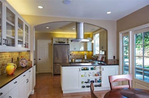 U shape open kitchen design: Interior Room Arches Decoration Ideas Small Design Ideas