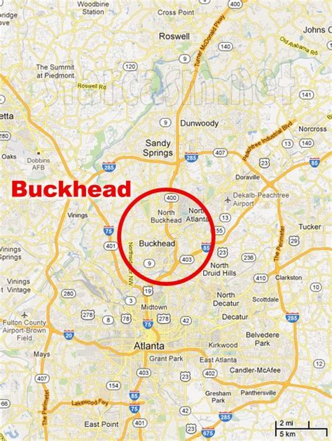Buckhead Atlanta Zones