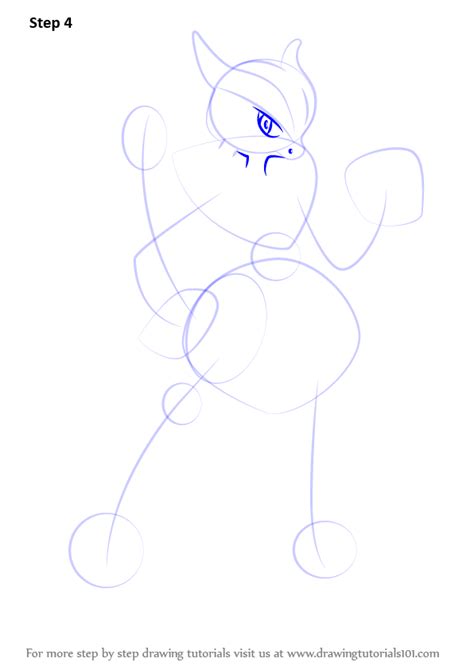 Learn How To Draw Mega Mewtwo X From Pokemon Pokemon Step By Step