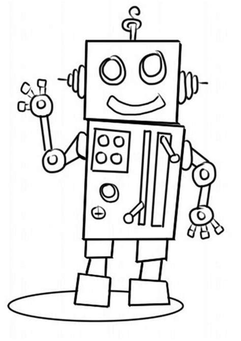 Kids will have fun coloring these robots. Free & Easy To Print Robot Coloring Pages - Tulamama
